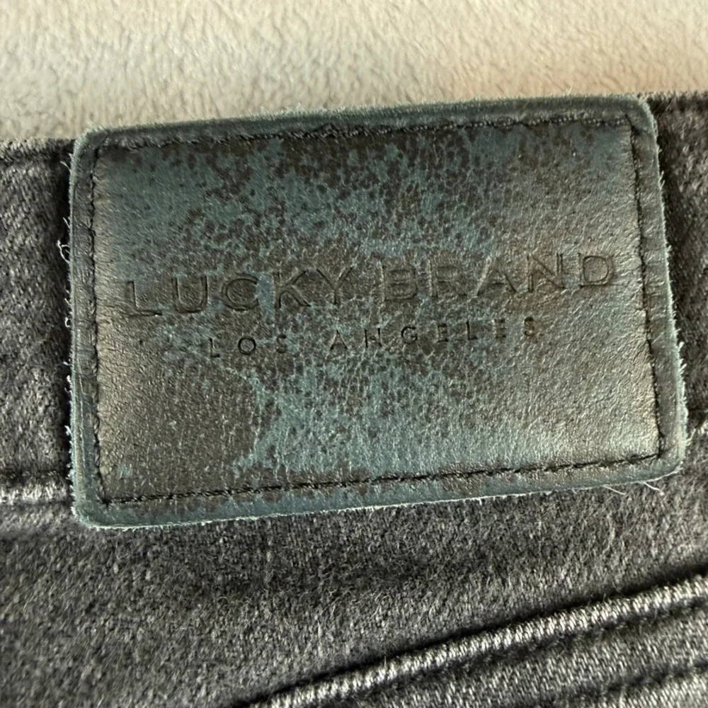 Lucky Brand Jeans Men 32x34 Black 363 Vintage Straight Dark Wash Stretch Denim